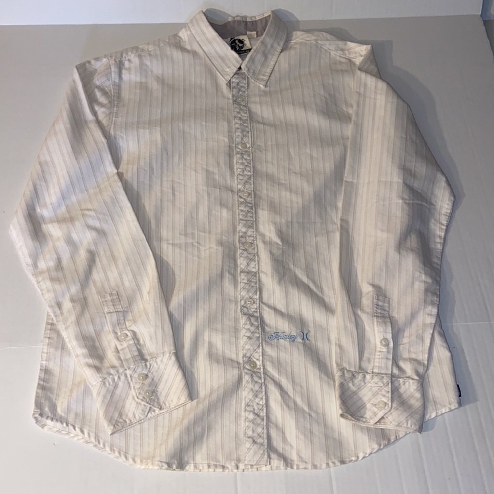 Hurley Men’s Large Long Sleeve Button Up Shirt